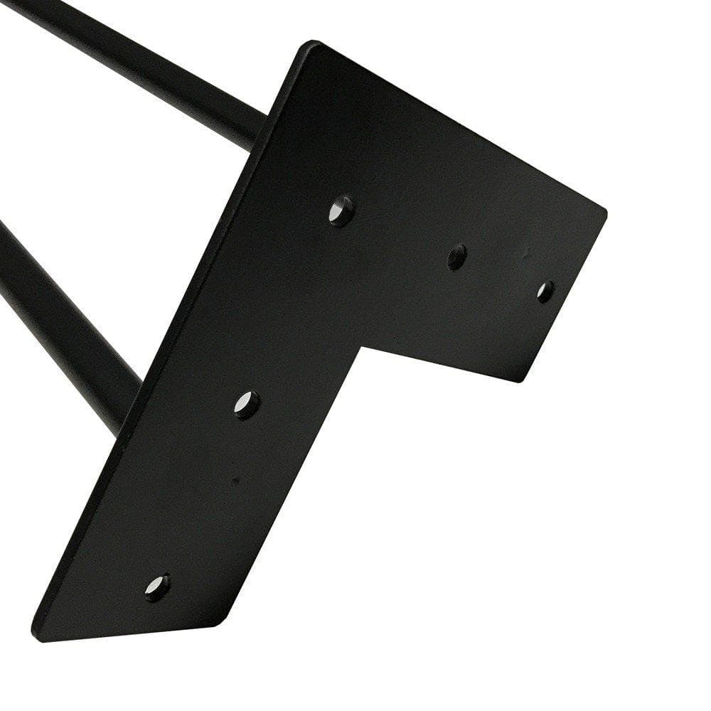 Stalen hairpin zwart hairpin ø 1,2 cm en hoogte 25 cm (set van 4 stuks)