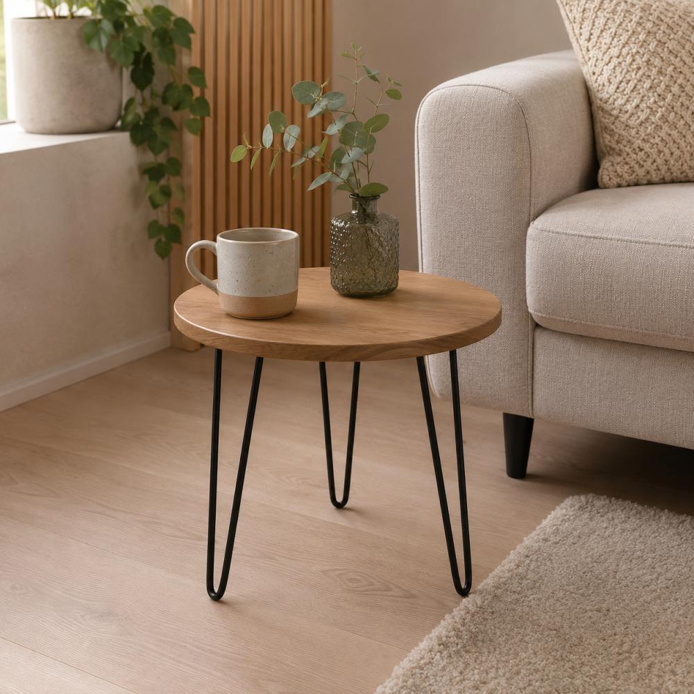 Stalen hairpin zwart hairpin ø 1,2 cm en hoogte 45 cm (set van 4 stuks)
