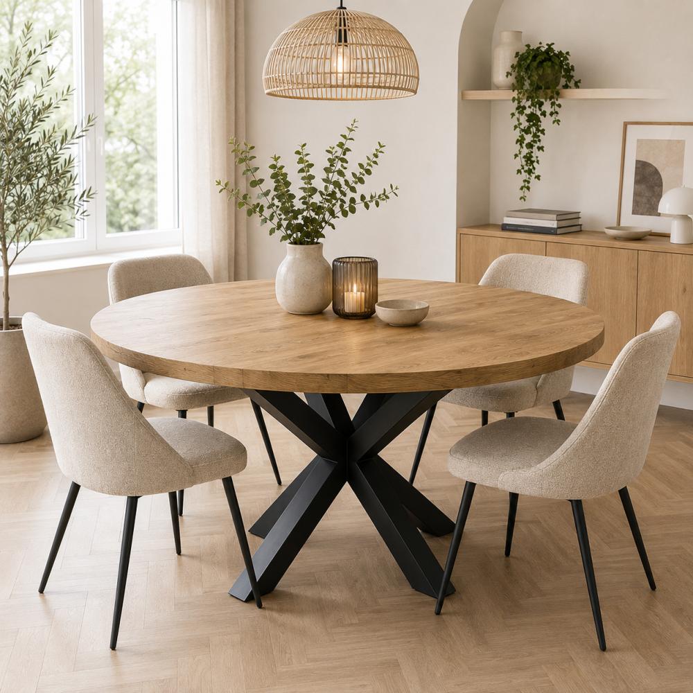 Stalen matrix zwart spinpoot 120 bij 120 cm en hoogte 72 cm (8 x 8 cm)