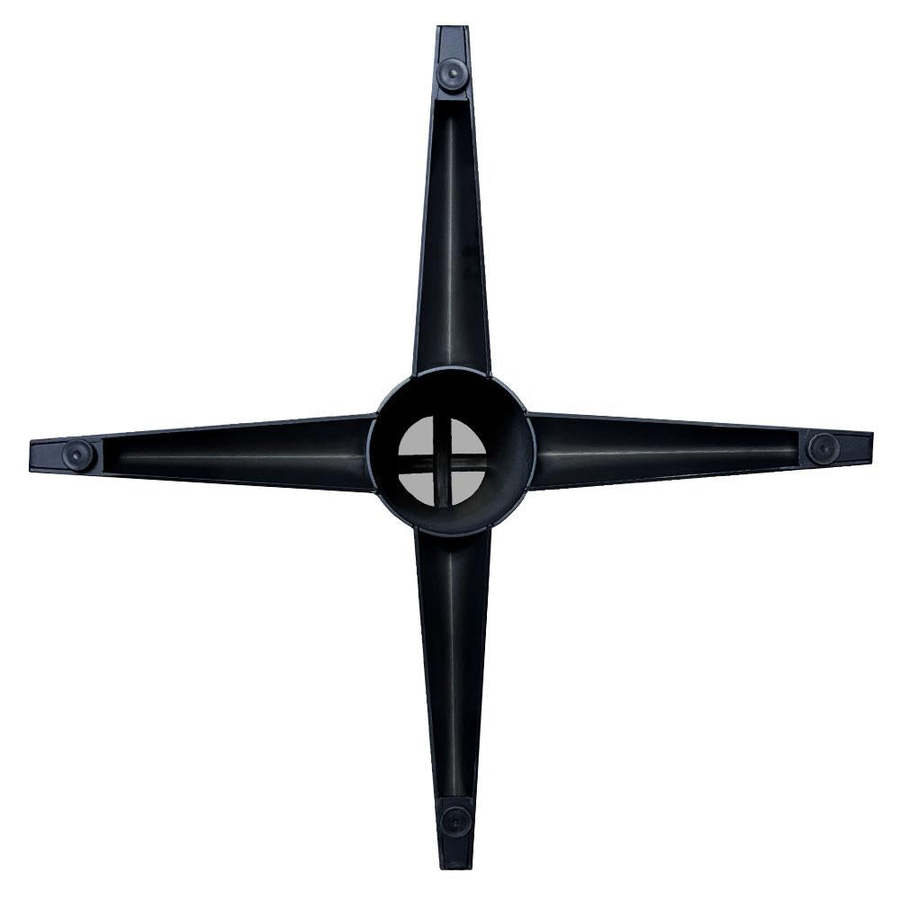Stalen tafelonderstel zwart kolom 84 bij 84 cm en hoogte 73 cm