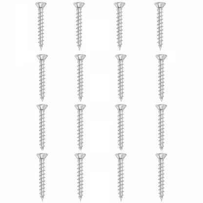 Set stalen schroeven verzinkt rond ø 0,45 cm en lengte 3,5 cm  - 16 stuks
