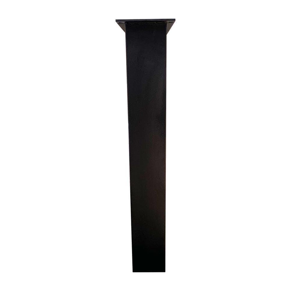 Stalen buiten U tafelpoot zwart 70 bij 10 cm en hoogte 72 cm  (4 x 10 cm) (set van 2 stuks)