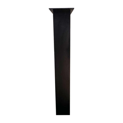 Stalen buiten U tafelpoot zwart 70 bij 10 cm en hoogte 72 cm  (4 x 10 cm) (set van 2 stuks)