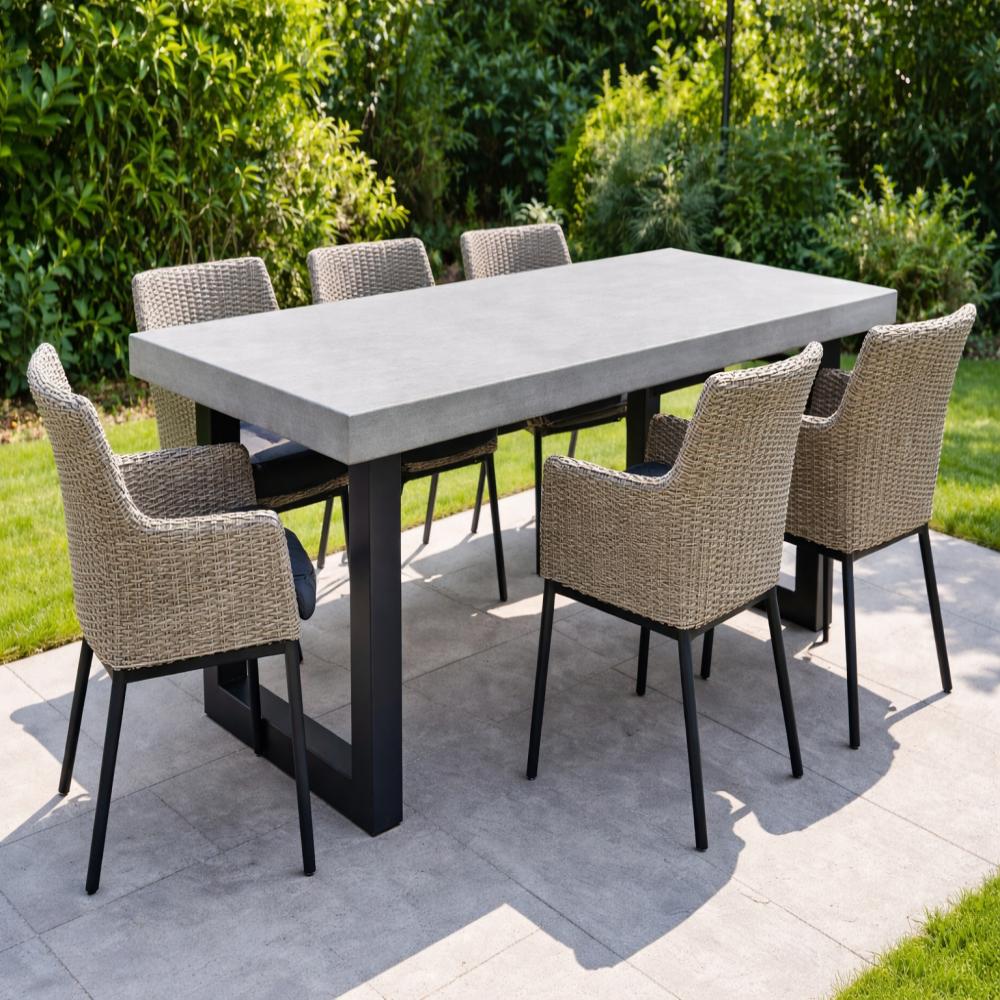 Stalen buiten U tafelpoot zwart 75 bij 10 cm en hoogte 72 cm  (10 x 10 cm) (set van 2 stuks)