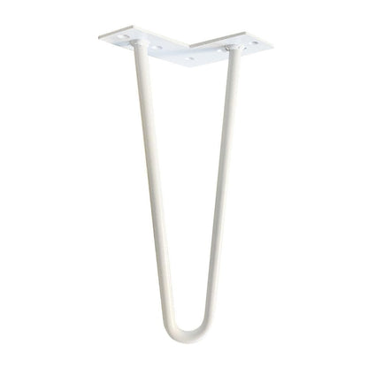 Massief stalen hairpin wit hairpin ø 1,2 cm en hoogte 30 cm  (set van 4 stuks)