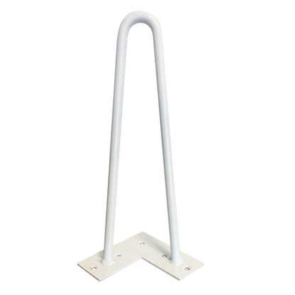 Massief stalen hairpin wit hairpin ø 1,2 cm en hoogte 30 cm  (set van 4 stuks)