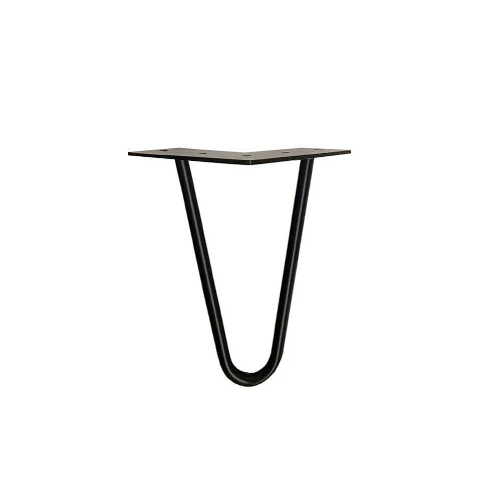 Stalen hairpin zwart hairpin ø 1,2 cm en hoogte 20 cm  (set van 4 stuks)