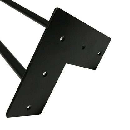 Stalen hairpin zwart hairpin ø 1,2 cm en hoogte 25 cm  (set van 4 stuks)