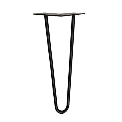 Stalen hairpin zwart hairpin ø 1,2 cm en hoogte 35 cm  (set van 4 stuks)