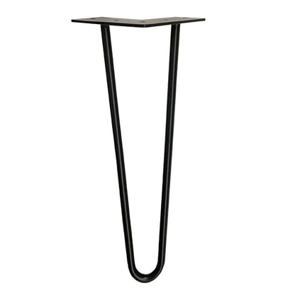 Stalen hairpin zwart hairpin ø 1,2 cm en hoogte 50 cm  (set van 4 stuks)