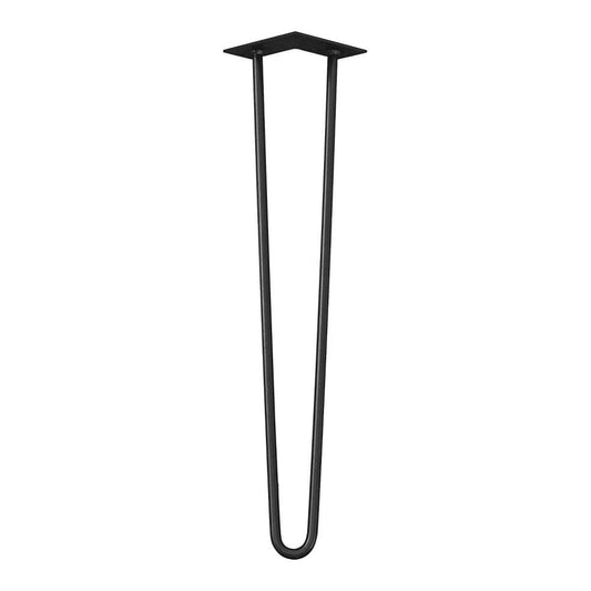 Stalen hairpin zwart hairpin ø 1,2 cm en hoogte 60 cm  (set van 4 stuks)