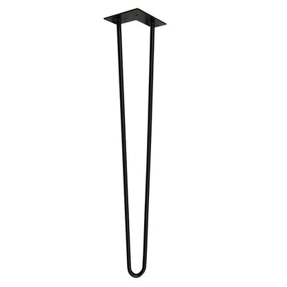 Stalen hairpin zwart hairpin ø 1,2 cm en hoogte 68 cm  (set van 4 stuks)