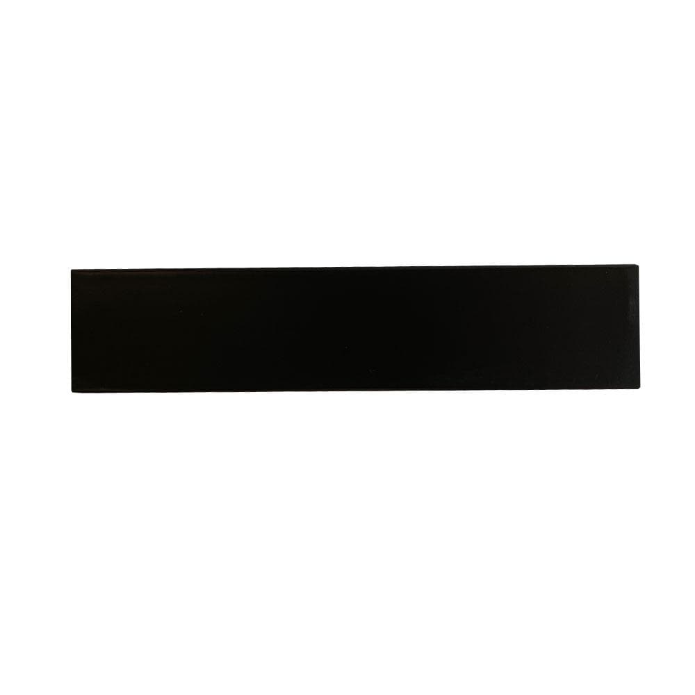 Stalen U tafelpoot zwart 38 bij 8 cm en hoogte 43 cm  (8 x 8 cm) - 2 stuks