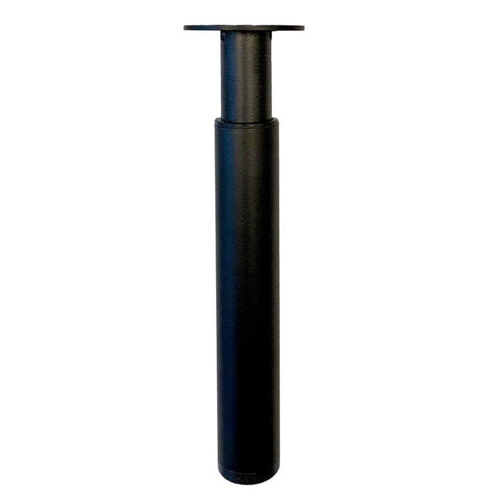 Stalen verstelbare meubelpoot zwart rond ø 3 cm en hoogte 22 cm  (set van 4 stuks)