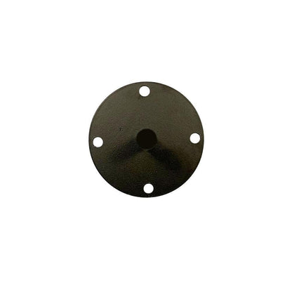 Stalen verstelbare meubelpoot zwart rond ø 3 cm en hoogte 22 cm  (set van 4 stuks)