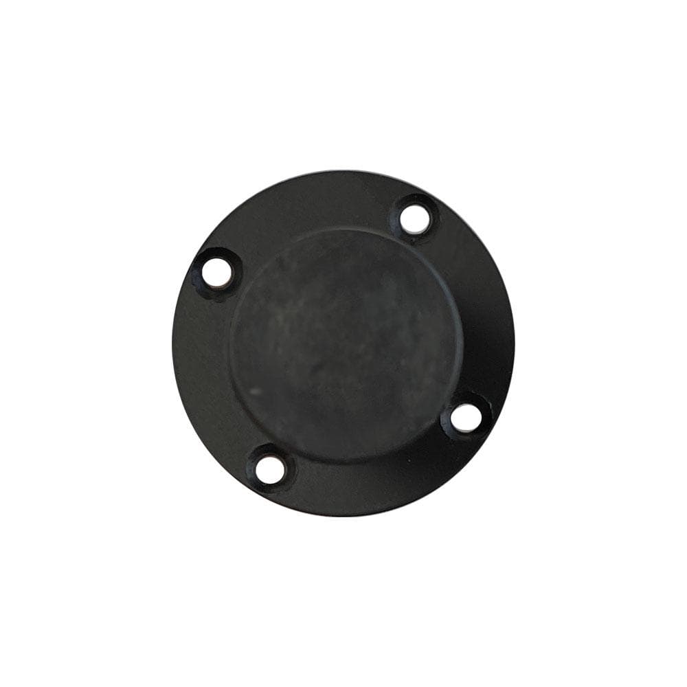 Stalen verstelbare meubelpoot zwart rond ø 3 cm en hoogte 22 cm  (set van 4 stuks)