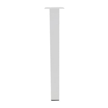 Set stalen tafelpoten wit vierkant 6 bij 6 cm en hoogte 72 cm  (6 x 6 cm) - 4 stuks