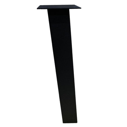 Set stalen schuine tafelpoten zwart vierkant 10 bij 10 cm en hoogte 72 cm  (10 x 10 cm) - 4 stuks