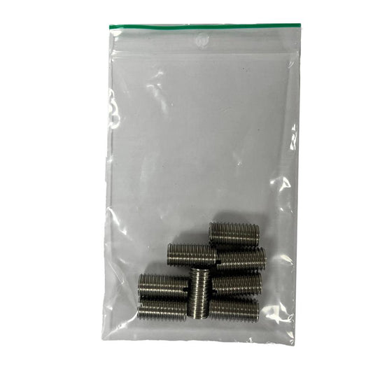 Verloopbus van m8 naar m10 - 8 stuks - lengte 20 mm