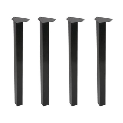 Stalen meubelpoot zwart vierkant 5 bij 5 cm en hoogte 72 cm  (5 x 5 cm) - 4 stuks