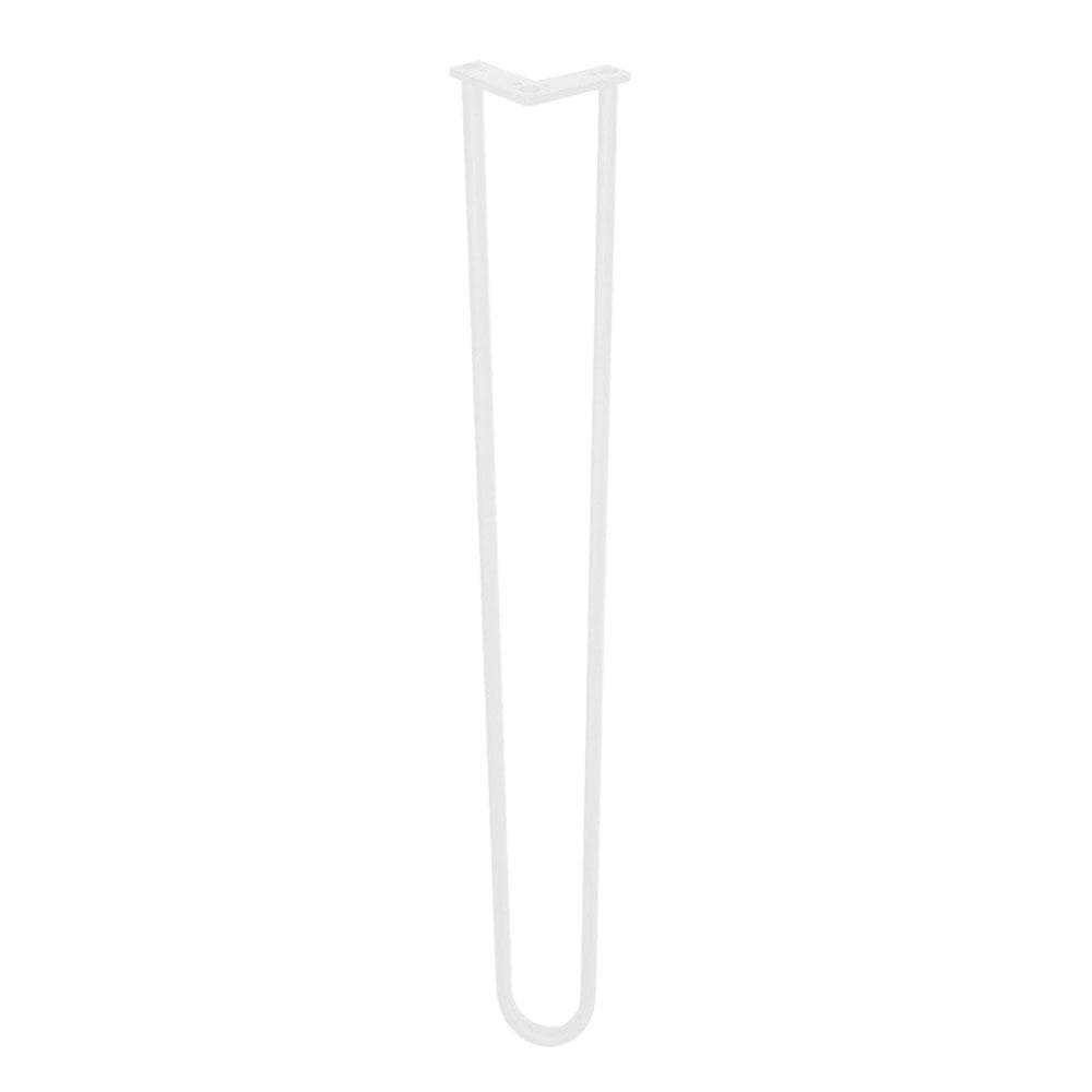 Stalen hairpin wit hairpin ø 1,6 cm en hoogte 105 cm  (set van 4 stuks)