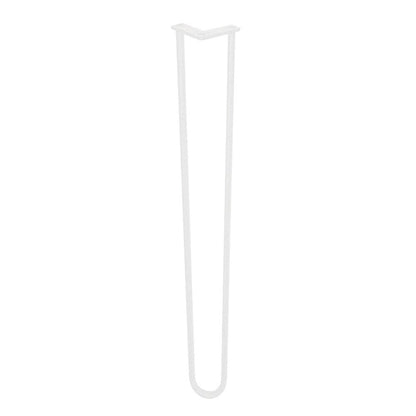 Stalen hairpin wit hairpin ø 1,6 cm en hoogte 105 cm  (set van 4 stuks)