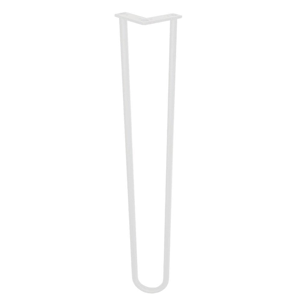 Stalen hairpin wit hairpin ø 1,6 cm en hoogte 71 cm  (set van 4 stuks)