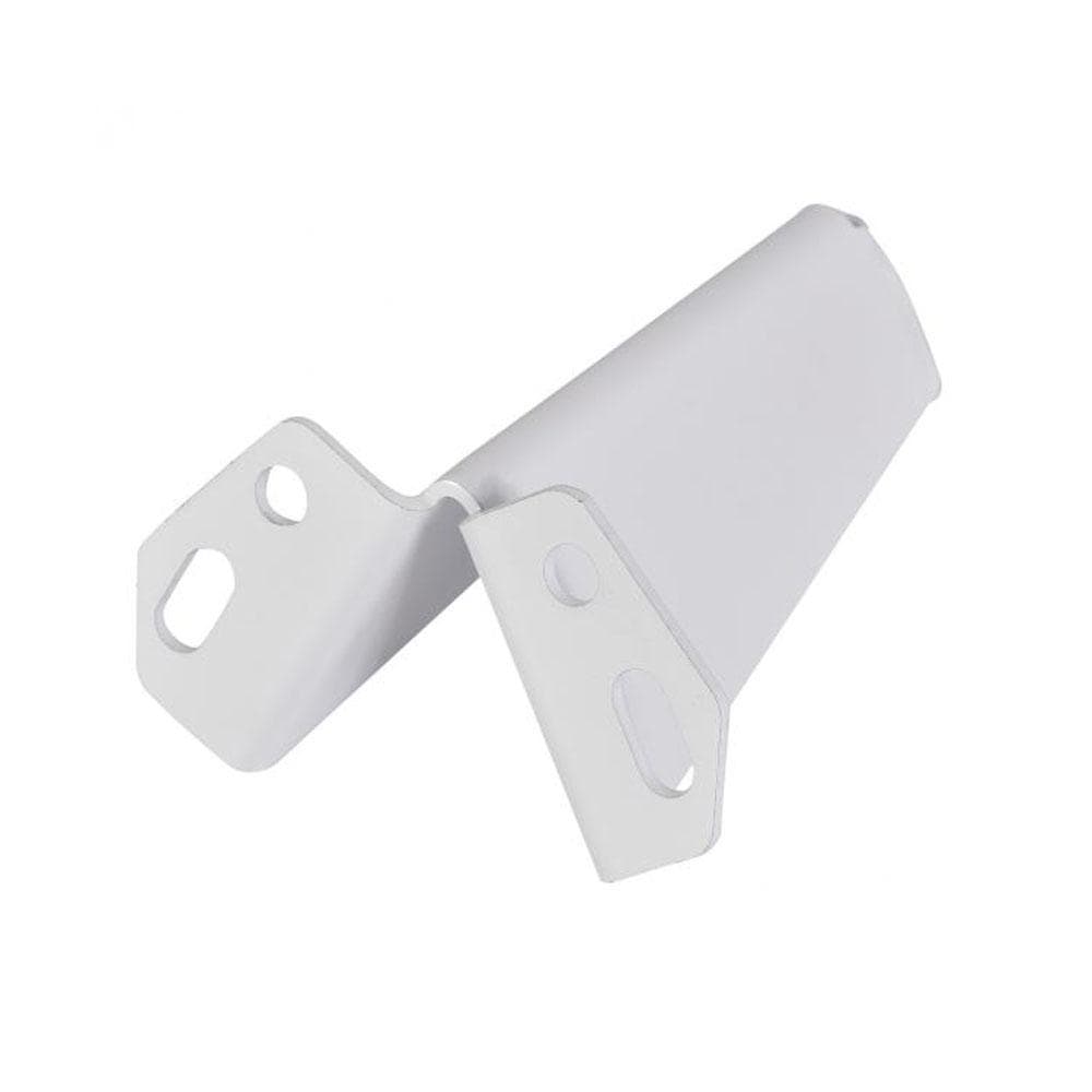 Massief stalen meubelpoot wit taps 8 bij 5 cm en hoogte 10 cm  - 4 stuks
