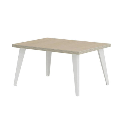 Massief stalen meubelpoot wit taps 11,5 bij 7 cm en hoogte 40 cm  - 4 stuks