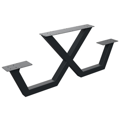Picknick X tafelpoot 179 lang en hoogte 71 cm (8 x 8 cm) (set van 2 stuks)