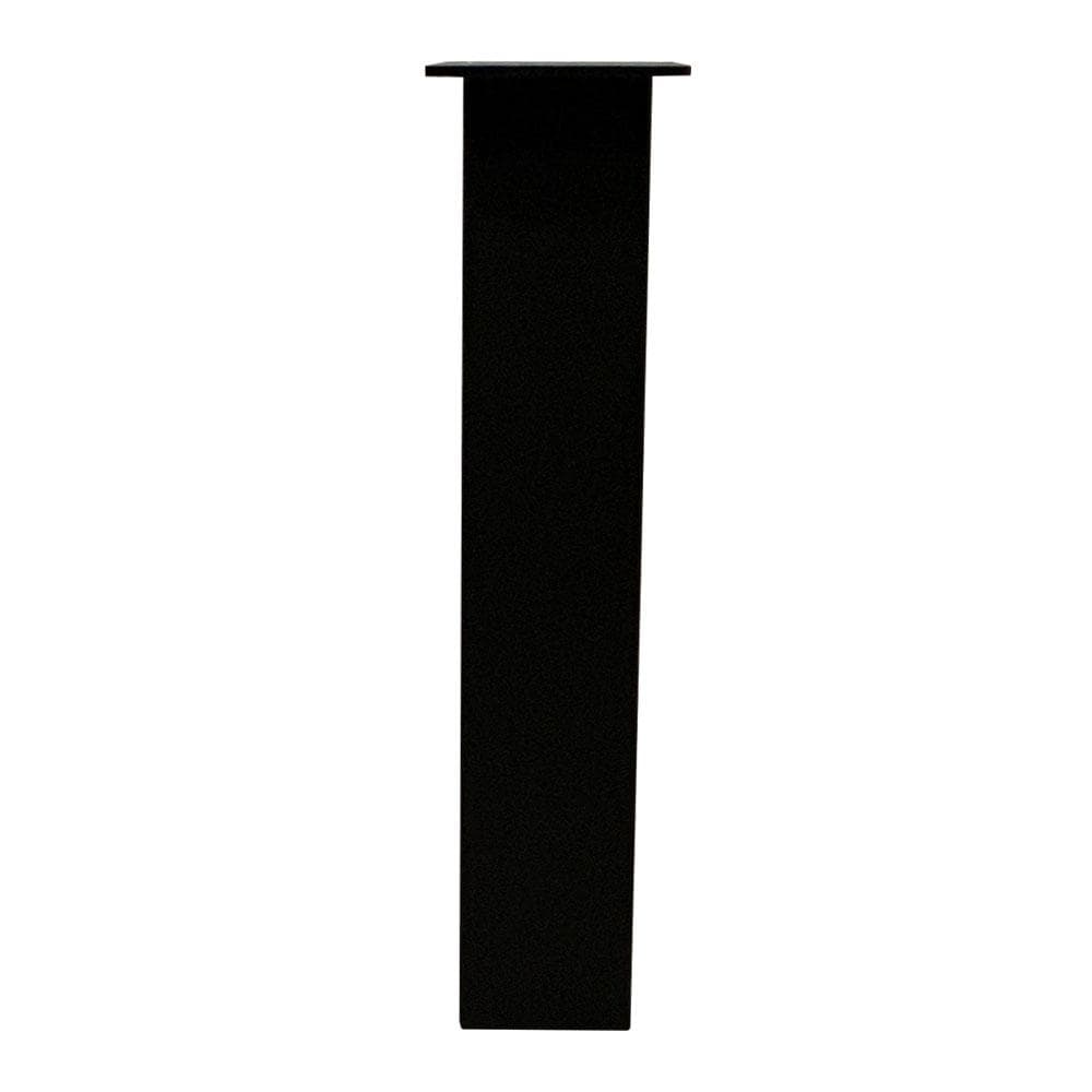 Set stalen A bankpoten 38 bij 8 cm en hoogte 43 cm zwart (8 x 8 cm) - 2 stuks