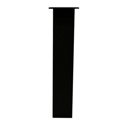 Set stalen A bankpoten 38 bij 8 cm en hoogte 43 cm zwart (8 x 8 cm) - 2 stuks