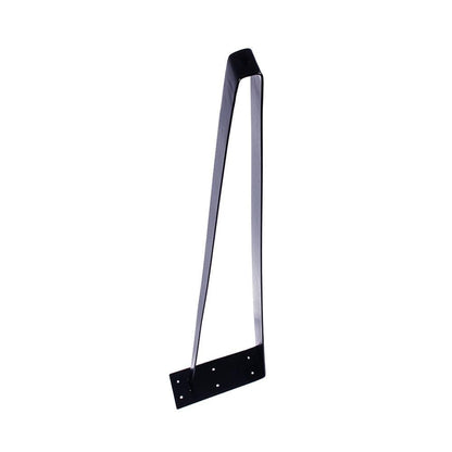Massief stalen tafelpoot zwart design 15 bij 5 cm en hoogte 71 cm  (set van 4 stuks)