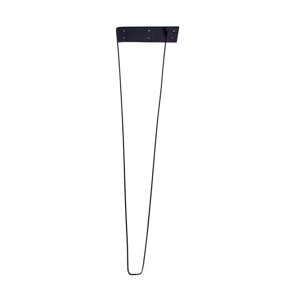 Massief stalen tafelpoot zwart design 15 bij 5 cm en hoogte 71 cm  (set van 4 stuks)