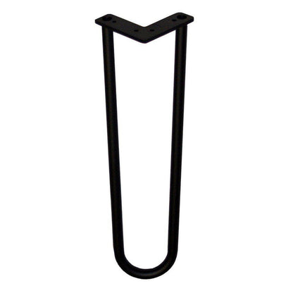 Stalen hairpin zwart hairpin ø 1,6 cm en hoogte 40 cm  (set van 4 stuks)