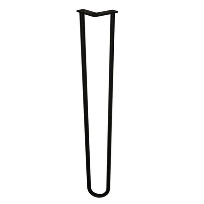 Stalen hairpin zwart hairpin ø 1,6 cm en hoogte 85 cm  (set van 4 stuks)