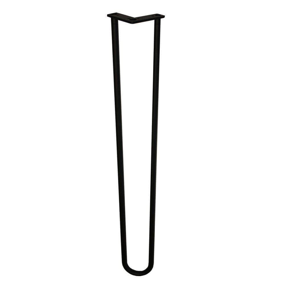 Stalen hairpin zwart hairpin ø 1,6 cm en hoogte 95 cm  (set van 4 stuks)
