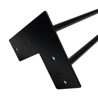Stalen hairpin zwart hairpin ø 1,2 cm en hoogte 55 cm  (set van 4 stuks)