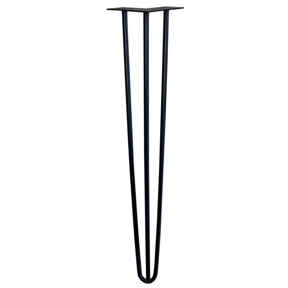 Stalen hairpin zwart hairpin ø 1,2 cm en hoogte 75 cm  (set van 4 stuks)