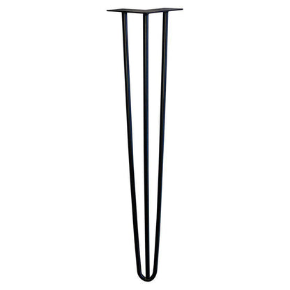 Set stalen hairpins zwart ø 1,2 cm en hoogte 72 cm  - 4 stuks