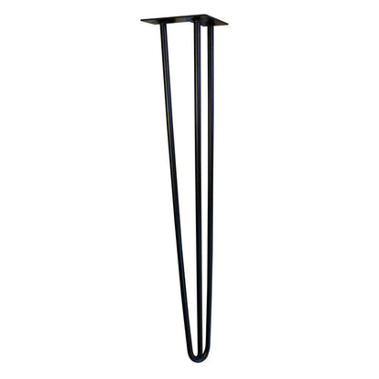 Stalen hairpin zwart hairpin ø 1,0 cm en hoogte 72 cm  - 4 stuks