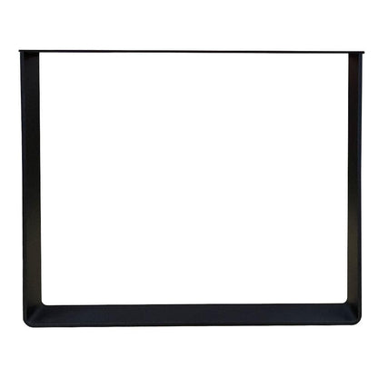 Massief stalen U tafelpoot zwart 80 bij 8 cm en hoogte 72 cm  (8 x 1 cm) (set van 2 stuks)
