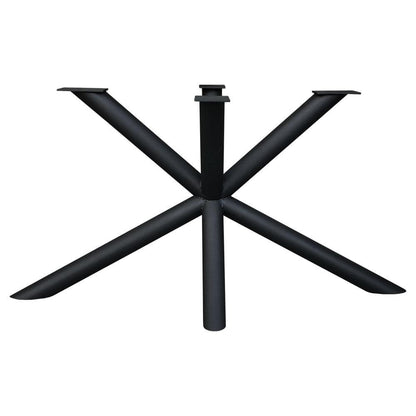 Stalen matrix zwart spinpoot lengte 150 cm bij 74 cm, hoogte 73 cm en buis ø 7,6 cm