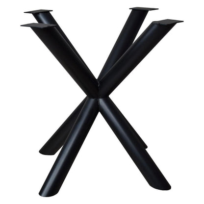 Stalen matrix zwart spinpoot ø 7,6 cm en hoogte 72 cm