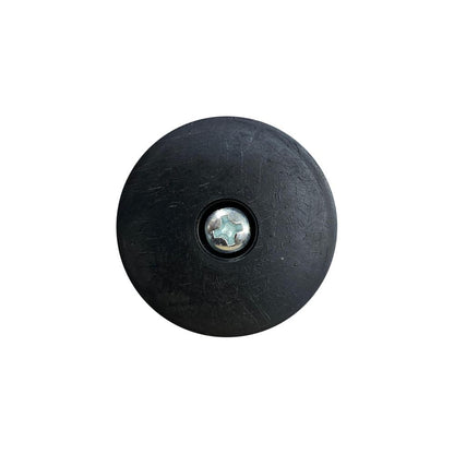 Stalen meubelpoot mat zwart rond ø 4,2 cm en hoogte 10 cm  (M8) - Set van 4 stuks