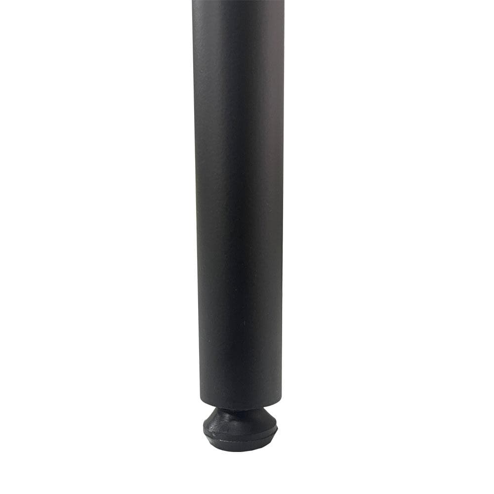 Stalen schuine meubelpoot zwart rond ø 2,5 cm en hoogte 36 cm  (set van 4 stuks)