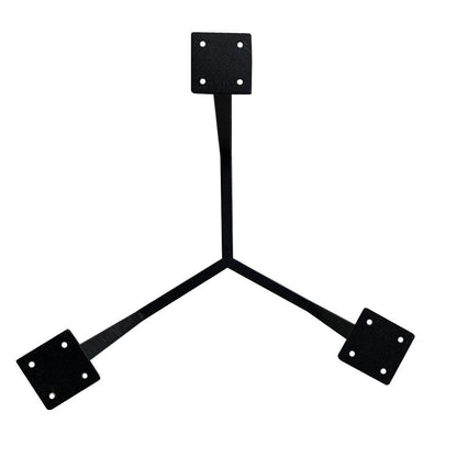 Stalen salononderstel zwart rond ø 42 cm en hoogte 37 cm  (2 x 4 cm)