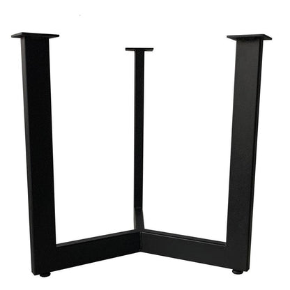 Stalen salononderstel zwart rond ø 42 cm en hoogte 43 cm  (2 x 4 cm)