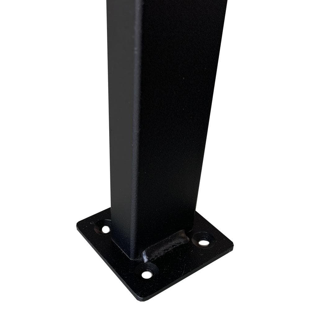 Stalen salononderstel zwart rond ø 42 cm en hoogte 43 cm  (2 x 4 cm)