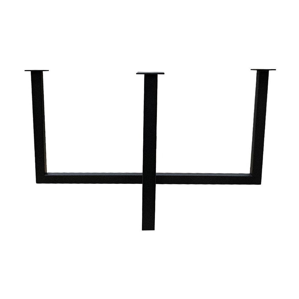 Stalen salononderstel zwart vierkant 65 bij 65 cm en hoogte 37 cm  (3 x 3 cm)